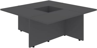 Salontafel - Bijzettafel - Woonkamer - Geometrisch ontwerp - 795 x 795 x 30 cm - Grijs
