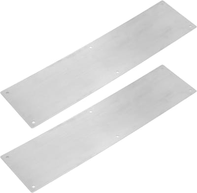 Solidchoice - Deurstootplaat 2 Stuks Roestvrijstaal 16 x 4 Inch - Deurbescherming