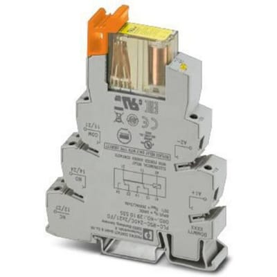Phoenix Contact PLC-RSC- 24DC/2X21/FG Relaismodule (modulair) Nominale spanning: 24 V/DC Schakelstroom (max.): 6 A 2x wisselcontact 1 stuk(s)