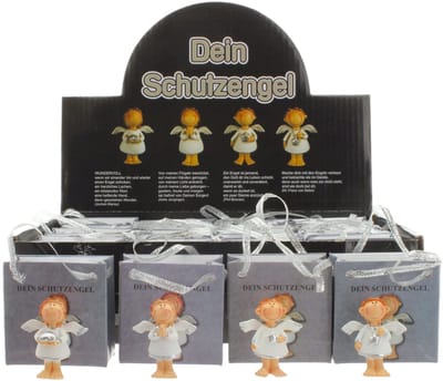 Golden crown - Beschermengel - Geluksbrengers - Handbeschilderde engeltjes - Wit-zilver - Decoratieartikelen - Unieke bescherming - Cadeau voor specia