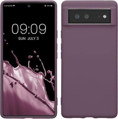 kwmobile telefoonhoesje geschikt voor Google Pixel 6 - Hoesje voor smartphone - Back cover in Bleke iris