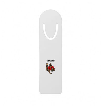 Hacebo® - Rugby met eigen naam metalen boekenlegger - Rugby - Rugbyer - Sport Bladwijzer boekenleggers - 12.7 cm x 3.2cm
