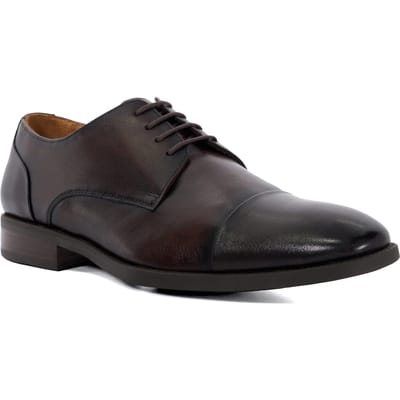 Dune Suffix Lederen Heren Bruine Veterschoenen