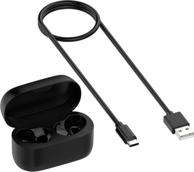 Oplaadcase Koptelefoon - Oplaadcompartiment Dock - Oordopjes Opladen - Specifiek Ontwerp - Compact Formaat - Zwart
