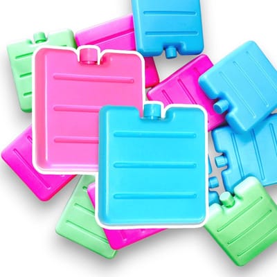Kleine koelelementen voor broodtrommel en lunchbox - 2 stuks