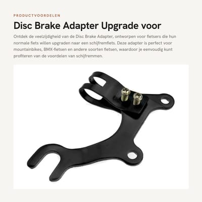 Dailygoods - Disc Brake Adapter - Upgrade voor Fietsen - 20mm - Geschikt voor MTB en BMX - Stevige Bevestiging - Voor Schijfremmen
