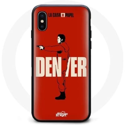 Coque - La Casa De Papel - Denver - Souple - Rouge - iPhone XS Max