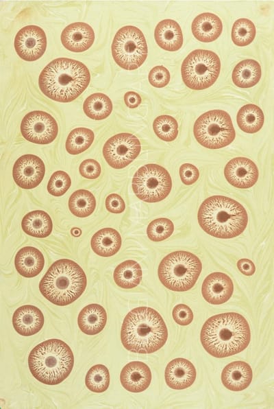 Originele handgemaakte Turkse kunst Ebru, Turkse papier marmering, 35x50cm decoratief papier voor boekbinden, kunst aan de muur, woondecoratie