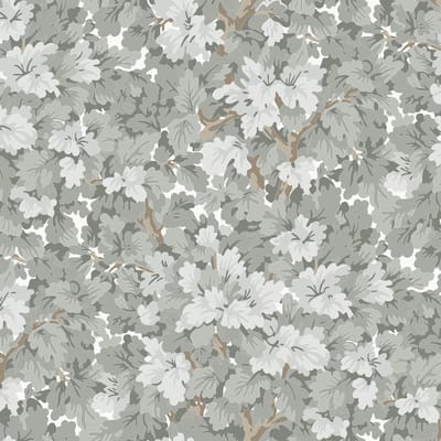Duro Vliesbehang 524-01 - Gammalsvenska klassiker - Botanisch Grijs - 53cm x 10.05m