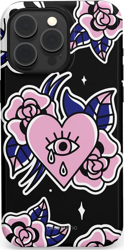 Casetastic Hoesje Geschikt voor Apple iPhone 15 Pro Max Magsafe - Stijlvolle Beschermende Duo-layer Case - Eindeloze passie