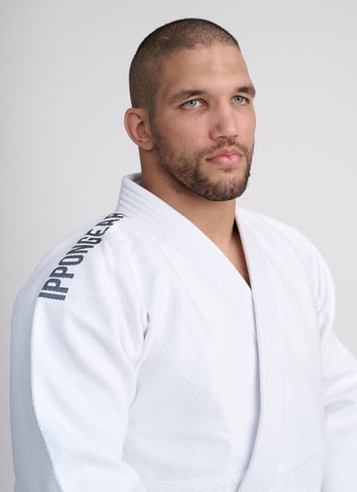 Ippon Gear Fighter 2 Witte jas slimfit (Maat: 160)