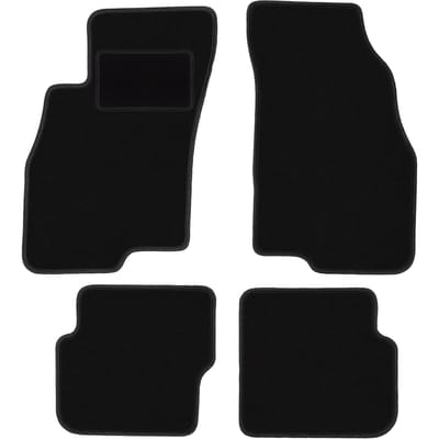 Zwarte veloursmatten voor: Fiat Punto EVO hatchback (2998-2012)
