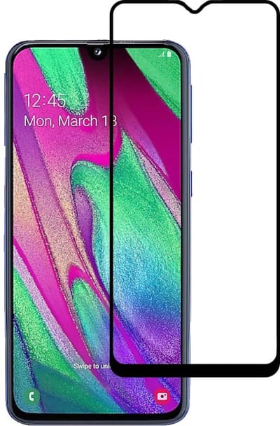 Smartphonica Samsung Galaxy A40 full cover tempered glass screenprotector van gehard glas met afgeronde hoeken geschikt voor Samsung Galaxy A40