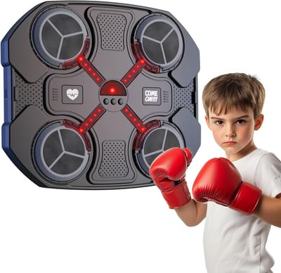 Slimme Muziek Boxing Machine voor Kinderen – Interactieve Bluetooth Boks Trainer voor Binnen – Licht- & Muziekspel – Sportief Speelgoed voor Jongens & Meisjes