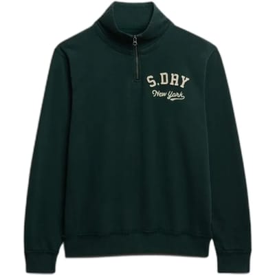 Ronde hals zip sweatshirt Superdry Vintage Athletic