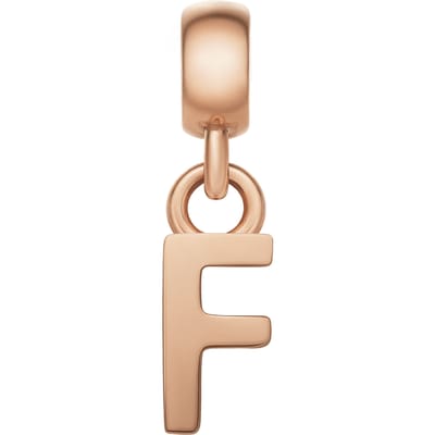 Daniel Wellington DW Charm Letter F Rose Gold