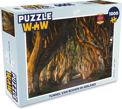 Puzzel Tunnel van bomen in Ierland - Legpuzzel - Puzzel 1000 stukjes volwassenen