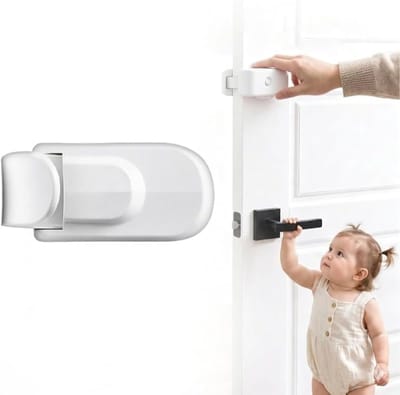 Kinderslot Deur – Deurklink Vergrendeling voor Kinderen – Kindveilige Deursluiting voor Deurklink en Deurknop – Zonder Boren – Baby Veiligheid