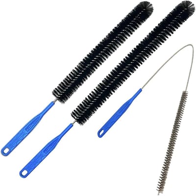 Afvoerborstel - Pijpreiniger - Verstoppingen Verwijderen - Flexibele Structuur - 43.6 cm - Zwart