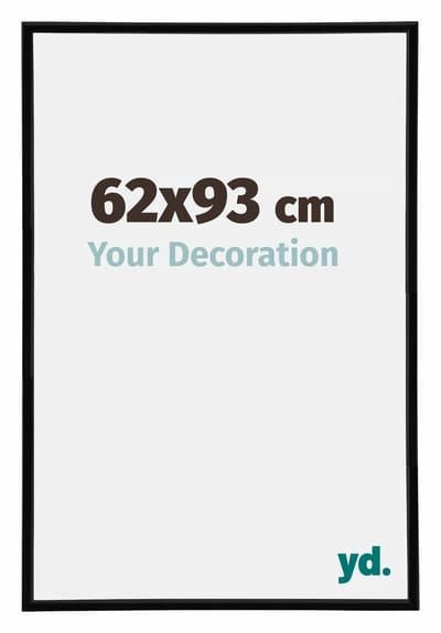 Your Decoration - Fotolijst 62x93 cm - Kunststof - Zwart Hoogglans - Annecy