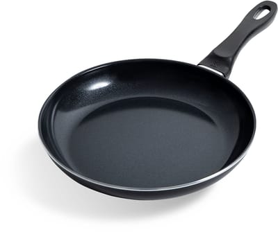 BK Vivid Koekenpan 26cm - PFAS-vrije antikleeflaag – Koekenpan inductie – Keramische koekenpan - Ovenbestendig tot 160°C – Koudgrepen - Zwart
