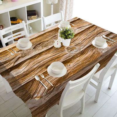 Rechthoekige Tafelkleden met Houttextuurprint voor Tafel Bruiloftsdecoratie Waterdichte Koffietafelhoes Vlekbestendig Tafelkleed 40x70cm