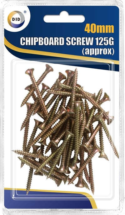 DID gereedschap Spaanplaat schroeven/kruiskop schroeven - 40mm - 50x stuks