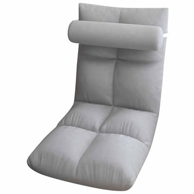 Dailygoods- Vloerstoel met Verstelbare Rugleuning - Opvouwbare Fauteuil - Comfortabele Gamingstoel - Voor Woonkamer/Lounge - Maximaal Gewicht 150 kg - Metaal/PP-katoen/Pluche