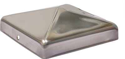 Wovar Paalkap RVS voor 10 x 10 cm Palen | Per Stuk | Paalafdekkap