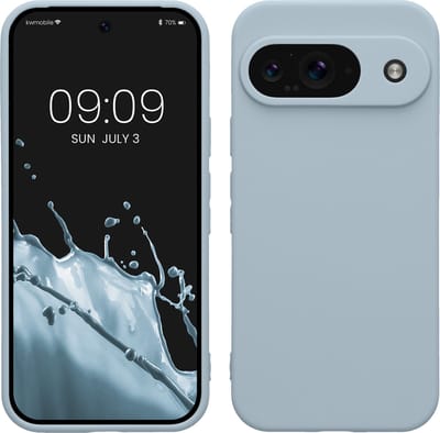 kwmobile telefoonhoesje geschikt voor Google Pixel 9 - Hoesje voor smartphone - Precisie camera uitsnede - In mat lichtblauw