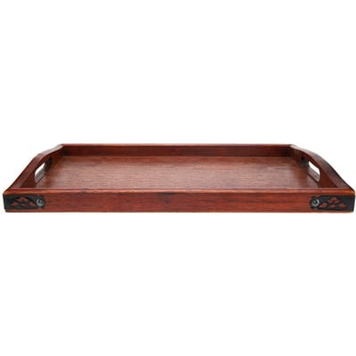 Multifunctioneel Houten Serveerblad Bord voor Theeservies Fruit Snoepjes Eten Thuis Hotel  (S) brown