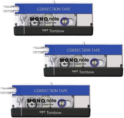3 Stuks Correctierollers - Extra Dunne Tape voor Nauwkeurige Correcties