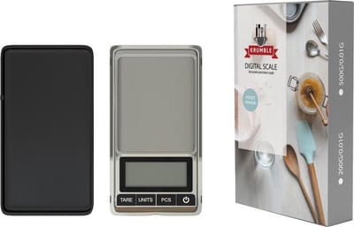 Krumble Precisieweegschaal - Digitale Keukenweegschaal - 0.01 tot 500 gram