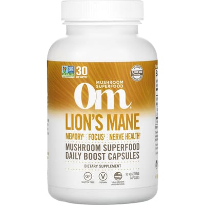 Om Mushrooms, Superaliment Helicopteranium, 2 000 mg, 90 Capsules Végétales (667mg par capsule)