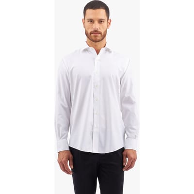 Brooks Brothers Regular Fit Non-iron Stretch Twill Shirt With English Collar Size: 39.5/34 | Formal Shirts Outlet | Heren | Wit
