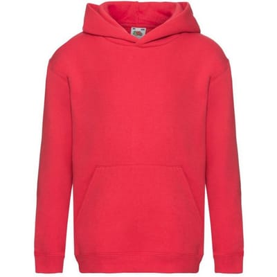 Fruit of the Loom Kinder/Kids Premium Hoodie (Rood)