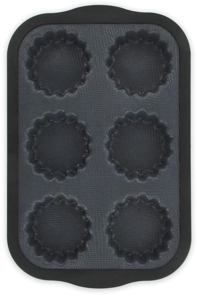 Mal 6 mini taartjes 28 x 18 cm Zenker Siliconen glasvezel