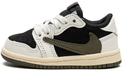 Travis Scott x Air Jordan 1 Retro Low OG SP TD Olijfgroen Baby Sneakers Groen Zeil Universiteitsrood DZ5908-106 27