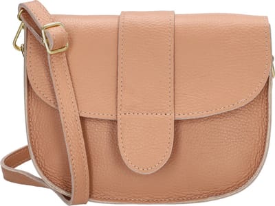 Charm London Anna Crossbody Schoudertas - Leren Dames Tas - Leren Dames Tas - Oudroze