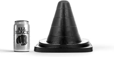 All Black Prisma Buttplug 19 cm - zwart
