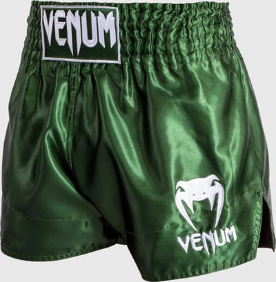 Venum Classic Muay Thai Shorts Kaki Wit - XL