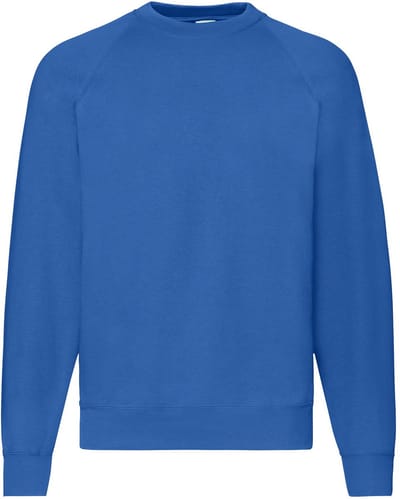 Sweatshirt Fruit Of The Loom Classic Raglan Adult Royal - S