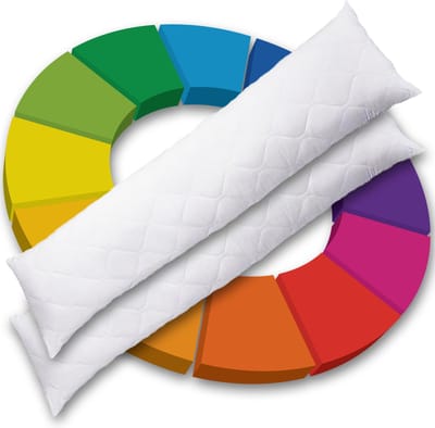 2x body pillow sloop - Body Pillow Kussenbeschermer gewatteerd (set van 2) - body pillow kussensloop - body pillow kussensloop - Ondersteunend Lichaamskussen Kussenbeschermer - bodypillow kussensloop