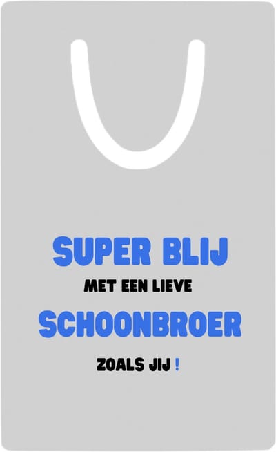 Hacebo® - super blij met een lieve schoonbroer zoals jij metalen boekenlegger - Broer - de liefste schoonbroer - verjaardag - cadeautje voor broer - broer artikelen - kado - geschenk Bladwijzer boekenleggers - 7.6 cm x 5cm
