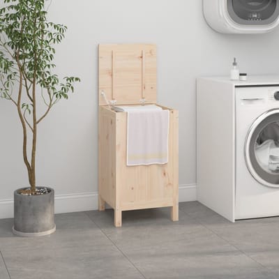 vidaXL - Wasmand - 44x44x76 - cm - massief - grenenhout