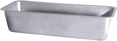 Bakvorm Ovenschaal - Pasteivorm Roestvrij - Zuurdeeg Bakken - Zware Kwaliteit - 30 x 115 x 7 cm - Zilverkleurig