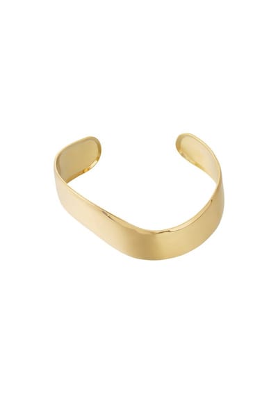 Goudlief Klassieke manchet armband - Verkleurt niet - Cadeau - Goudlief.nl