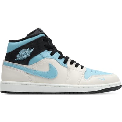 Jordan Aj1 Mid Sneakers Heren - Wit - Maat 42 - Leer, Synthetisch
