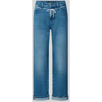Straight fit Jeans met gefixeerde zooms