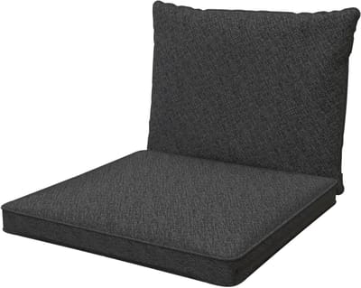 Zitkussen Rugkussen - Lounge Kussen - Buiten Ontspannen - Vlekbestendige Hoes - Set van 2 - Antraciet